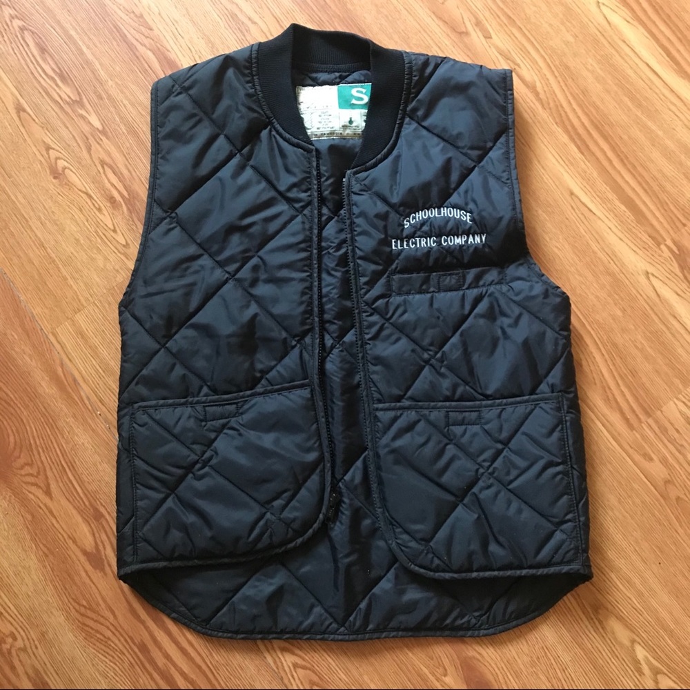 Vintage Quilted Vest Unisex S